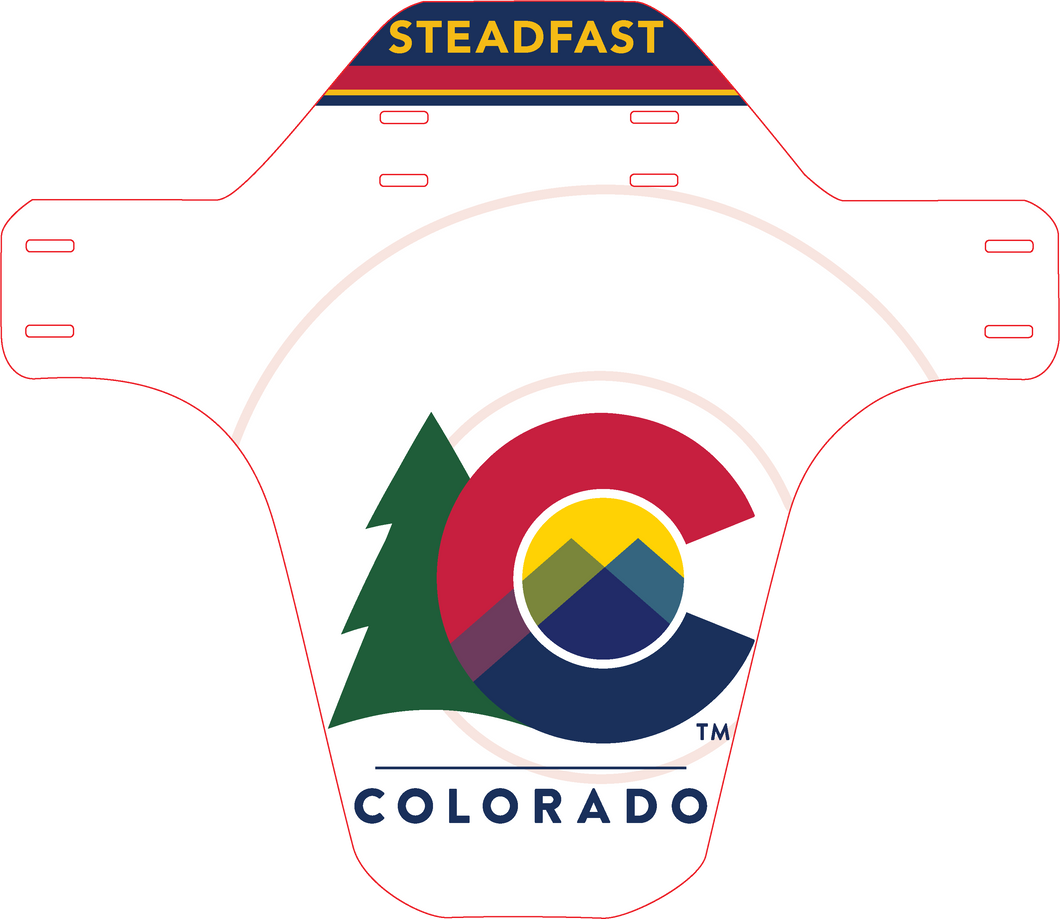 Colorado Pride - State Logo - Mtb fender